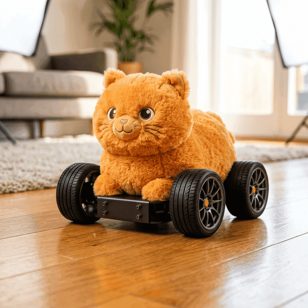 Aerodynamic Lowered Cat Plush