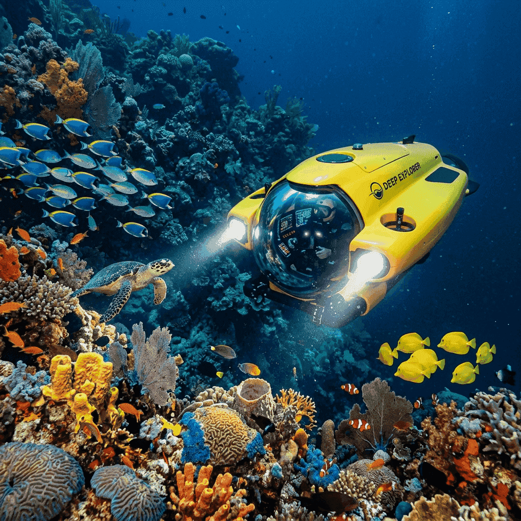 Deep Exploration Personal Submarine