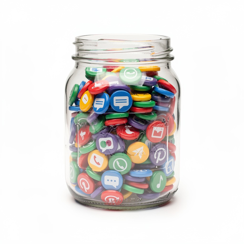 Jar of Unread Notifications