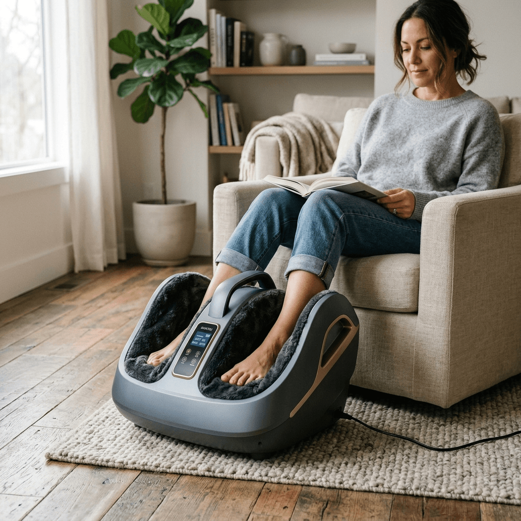 Heated Shiatsu Electric Foot Massager