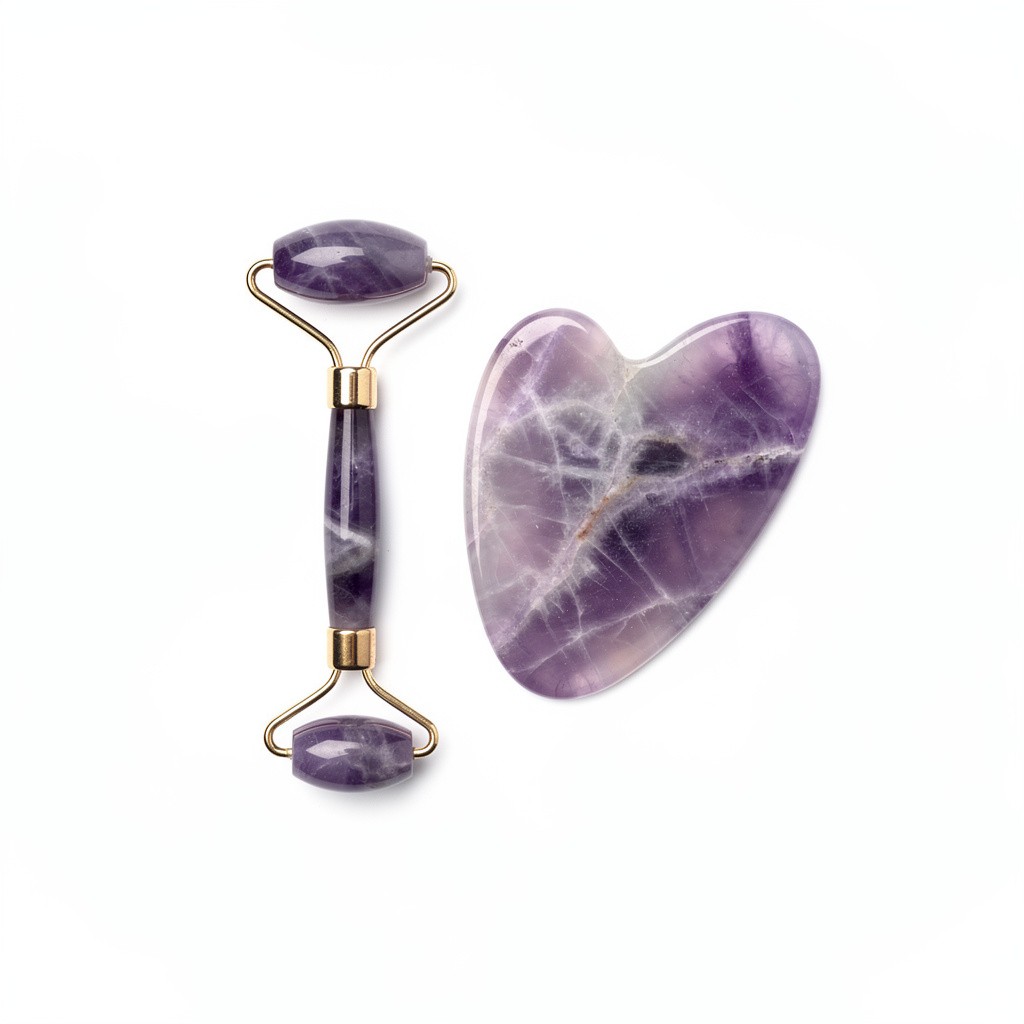 Gua Sha & Roller Set Amethyst