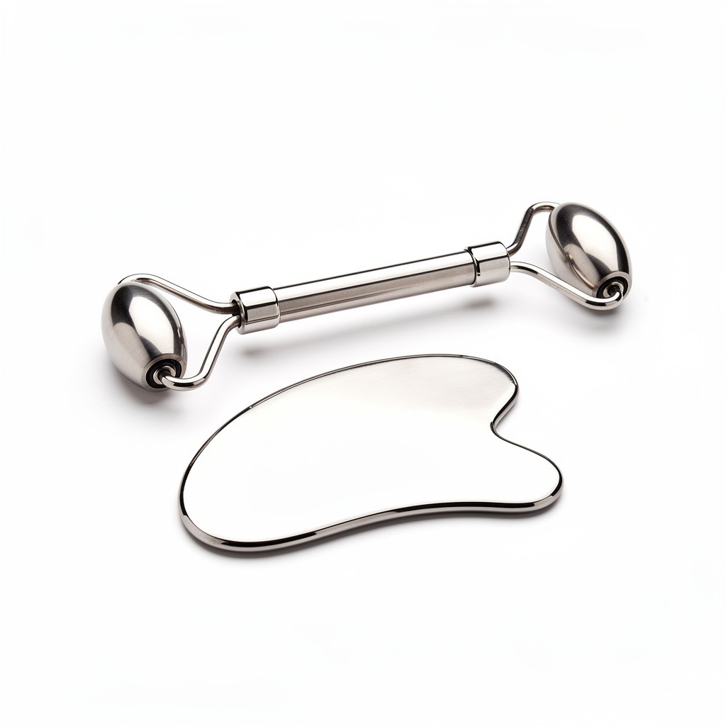 Gua Sha & Roller Set Stainless