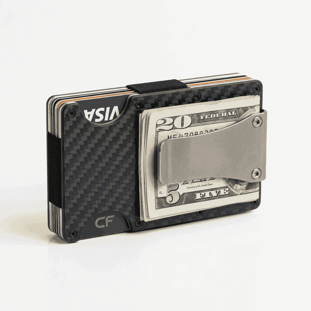 Slim RFID Anti-Theft Carbon Fiber Wallet