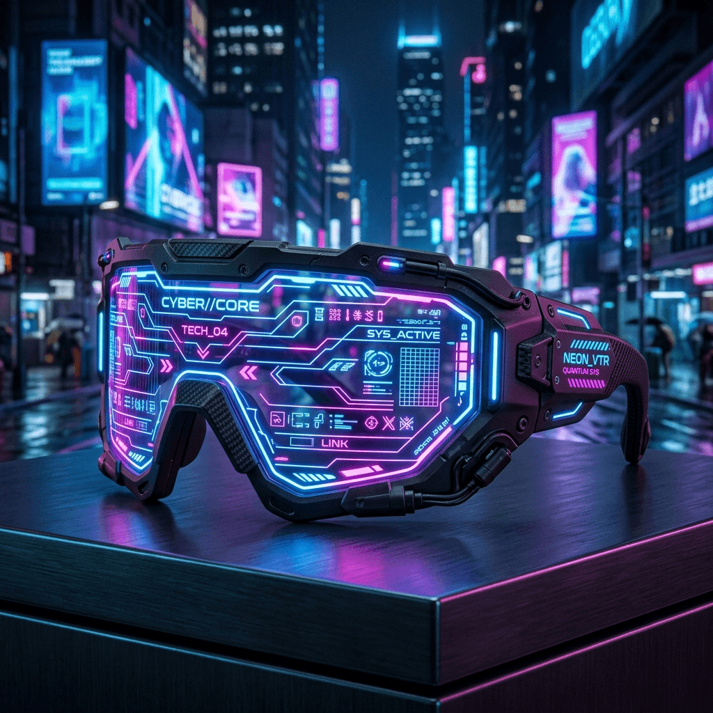 Cyberpunk Futuristic LED Visor Glasses