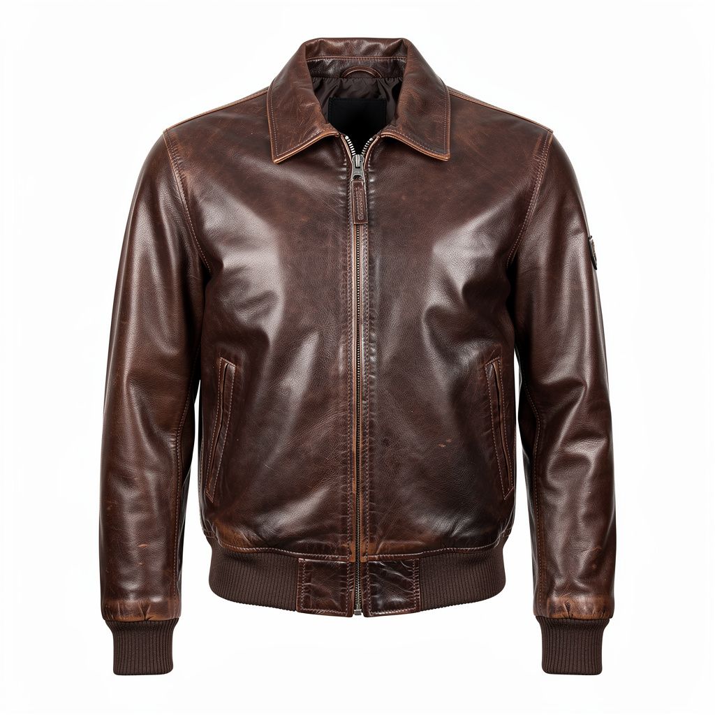 Aviator Leather Jacket Cafe