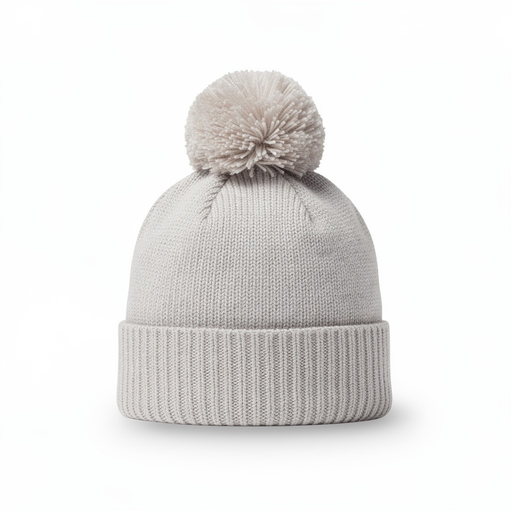 Cashmere Beanie Pom