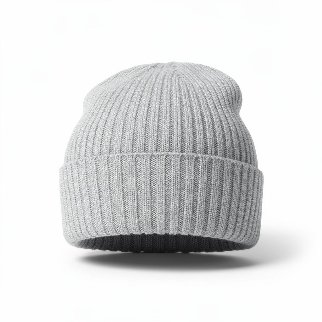 Cashmere Beanie Ribbed