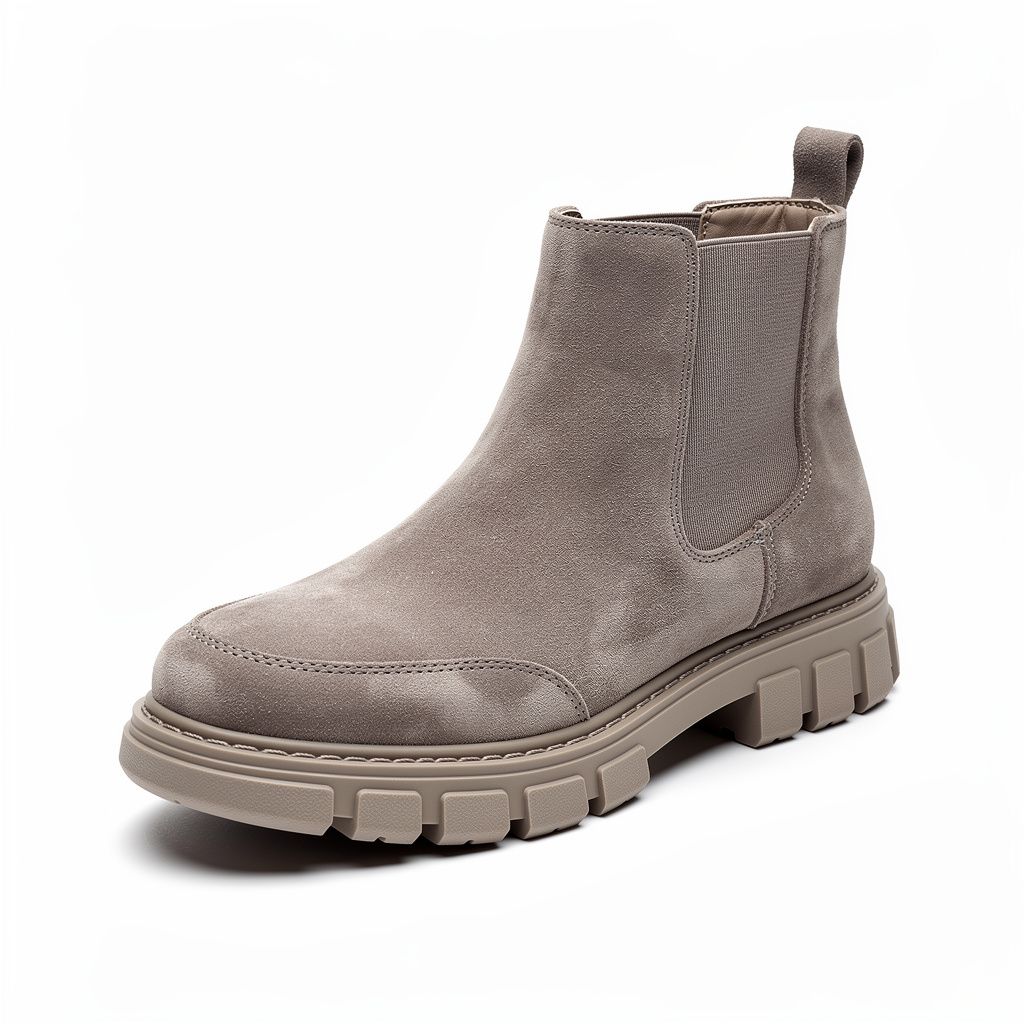 Chunky Chelsea Boots Suede