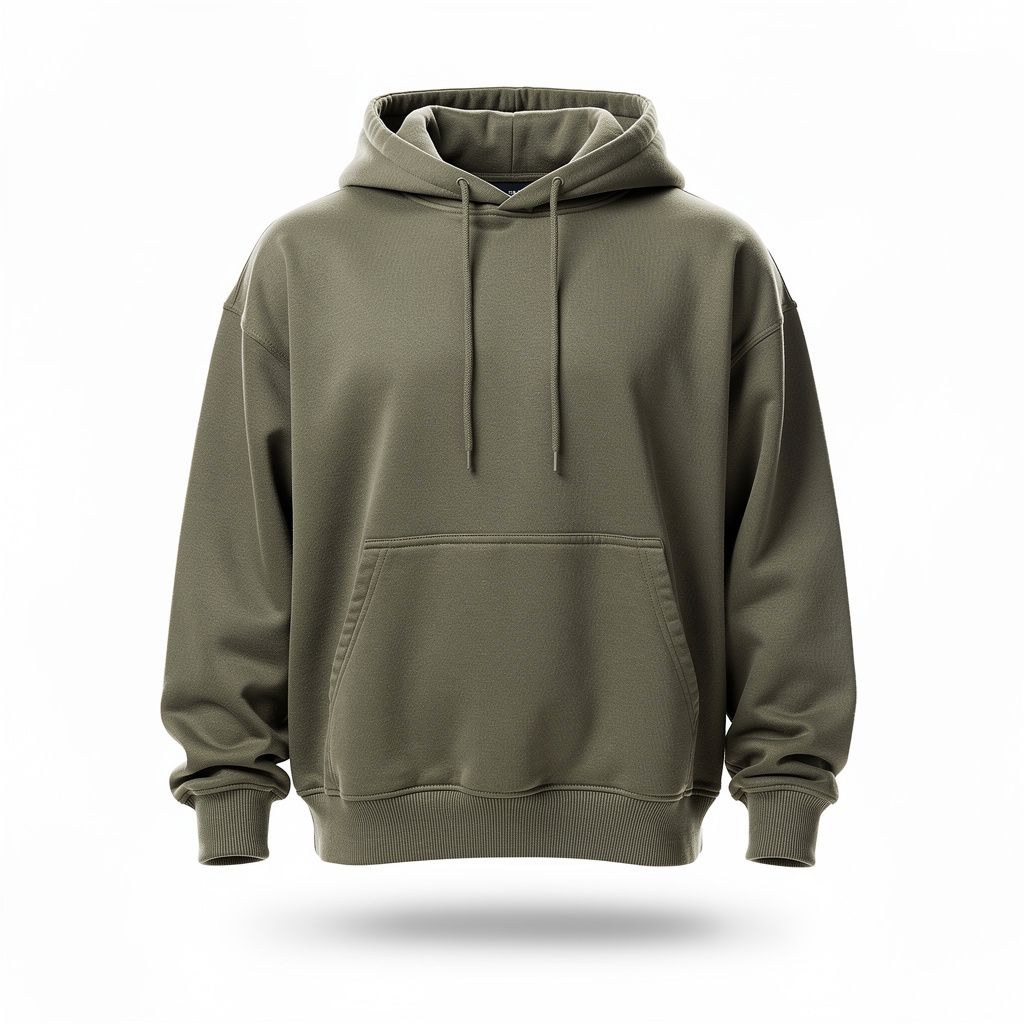 Heavyweight Oversized Hoodie Faded Olive