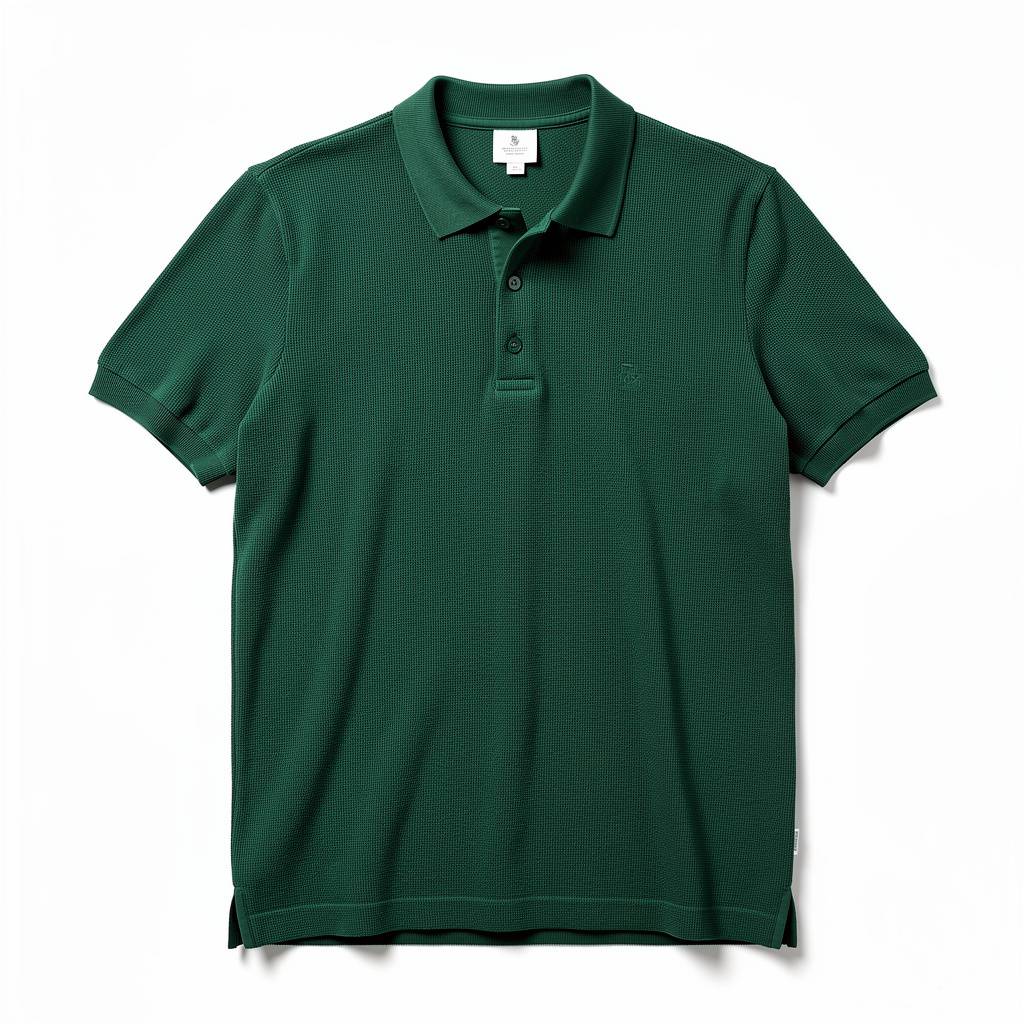 Knit Polo Shirt Forest
