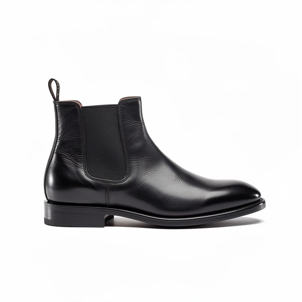 Leather Chelsea Boots Black