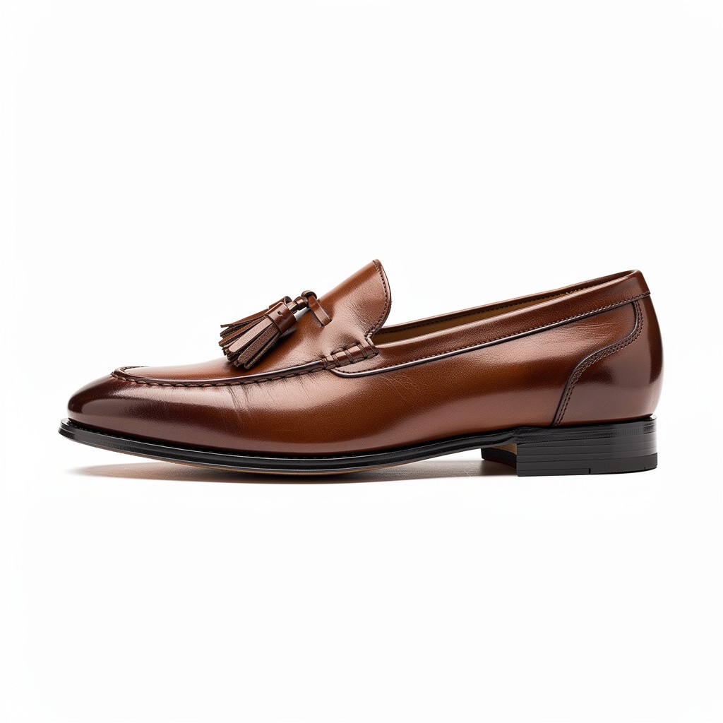 Leather Loafers Tassel