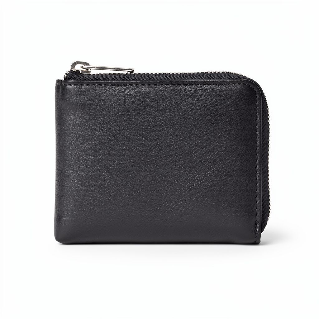 Minimalist Leather Wallet Zip