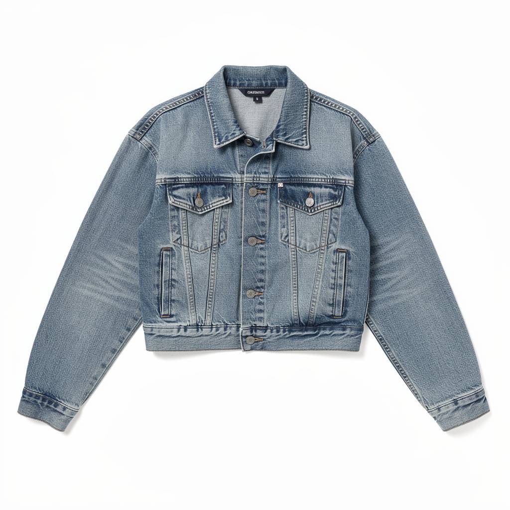 Oversized Denim Jacket Cropped