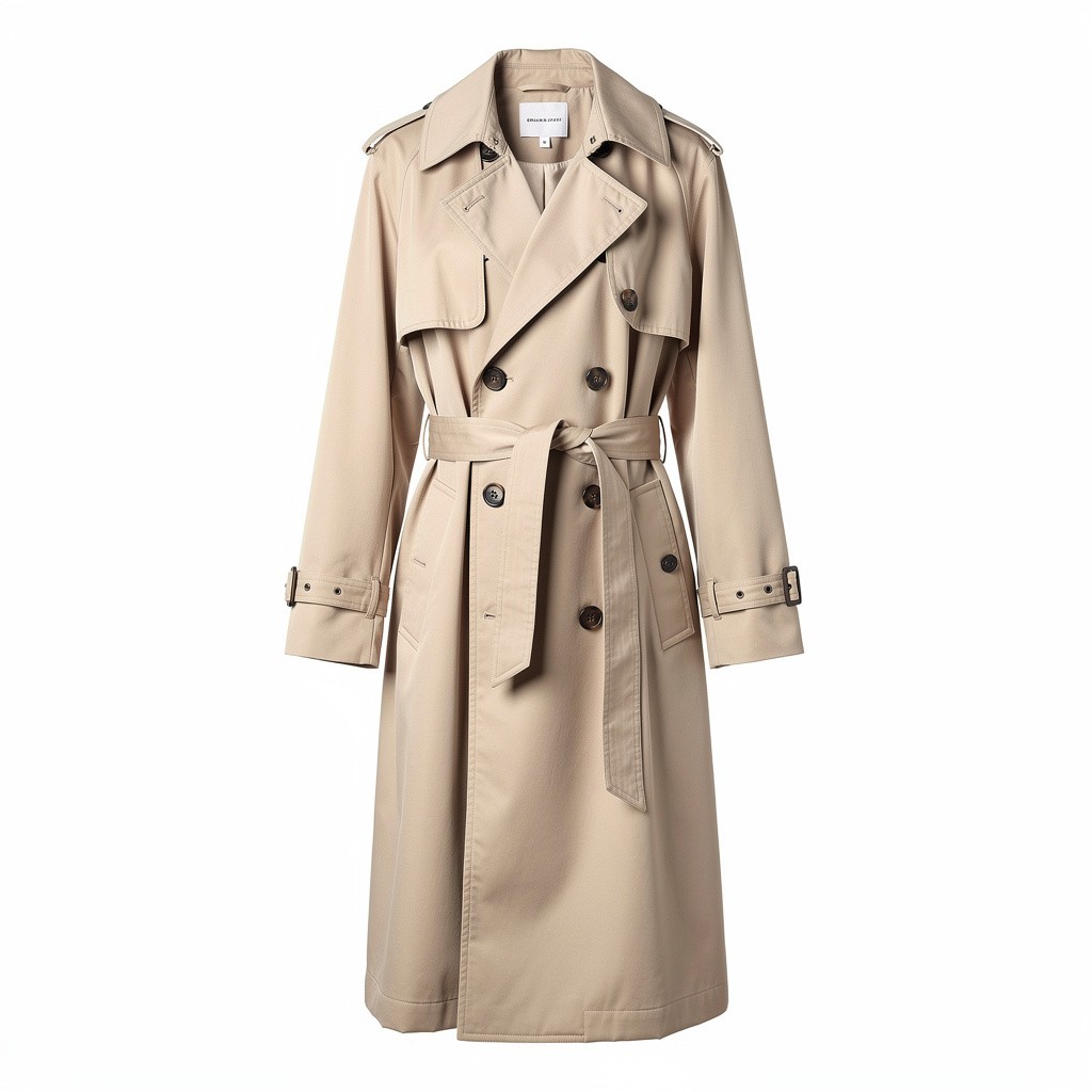 Oversized Trench Coat Beige