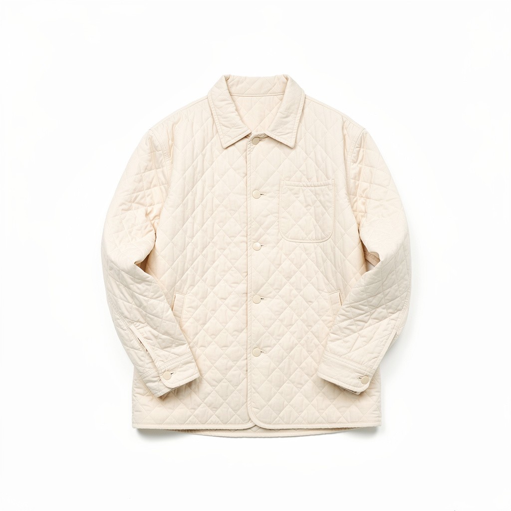 Quilted Overshirt Cream