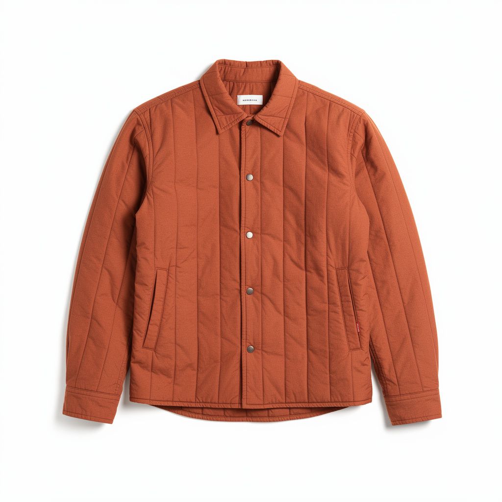 Quilted Overshirt Rust