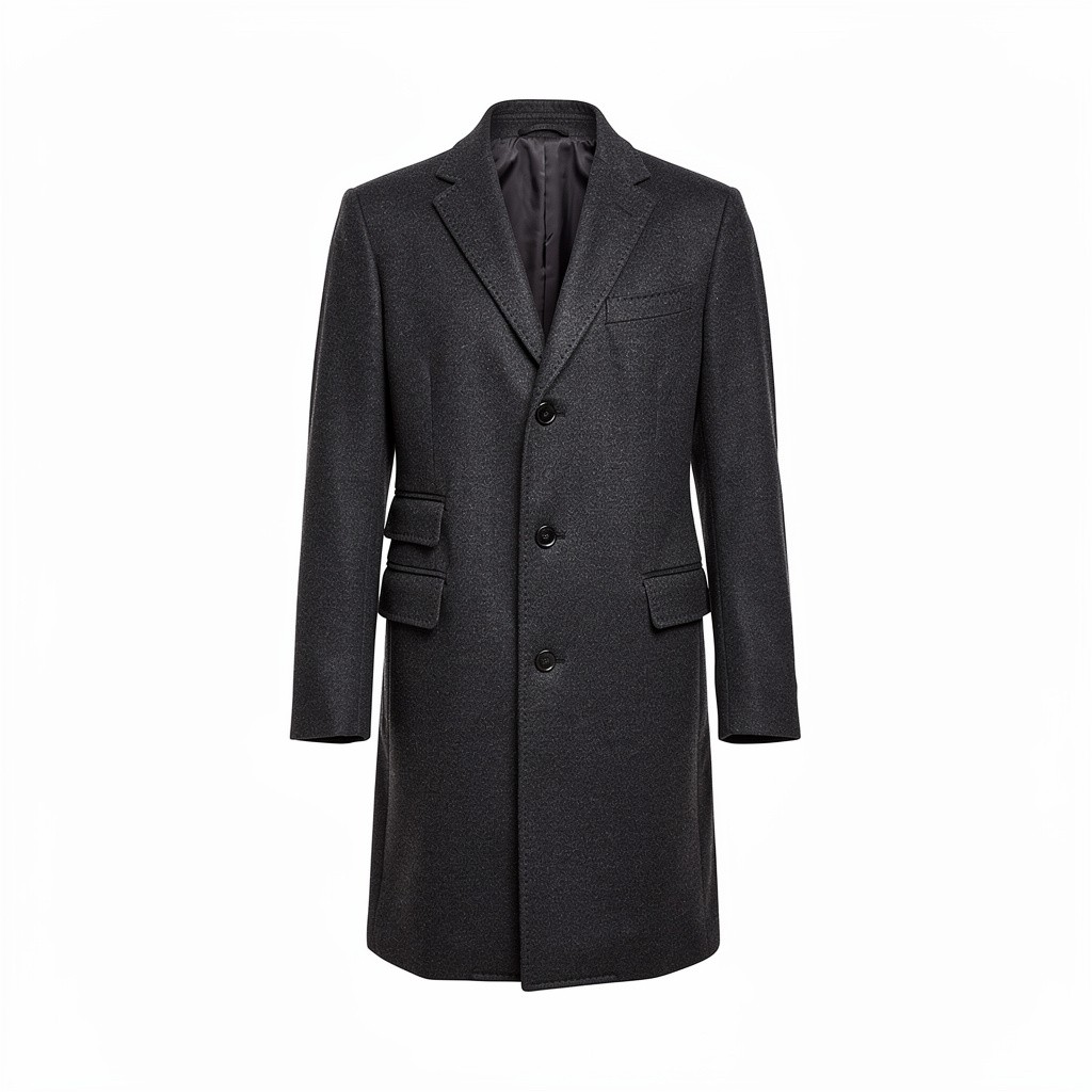 Wool Overcoat Charcoal