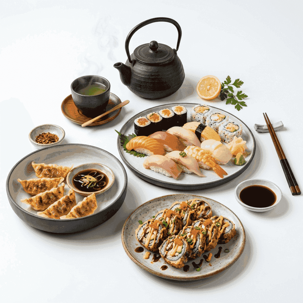 Shogun Japan Combo (Sushis + Hot Rolls + Gyoza)