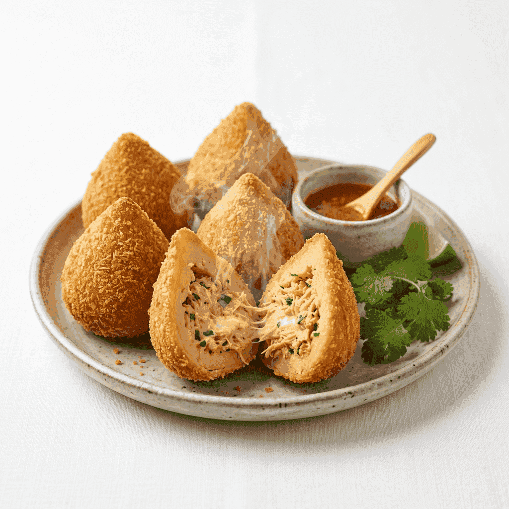 Gourmet Chicken Coxinha with Catupiry (6 units)