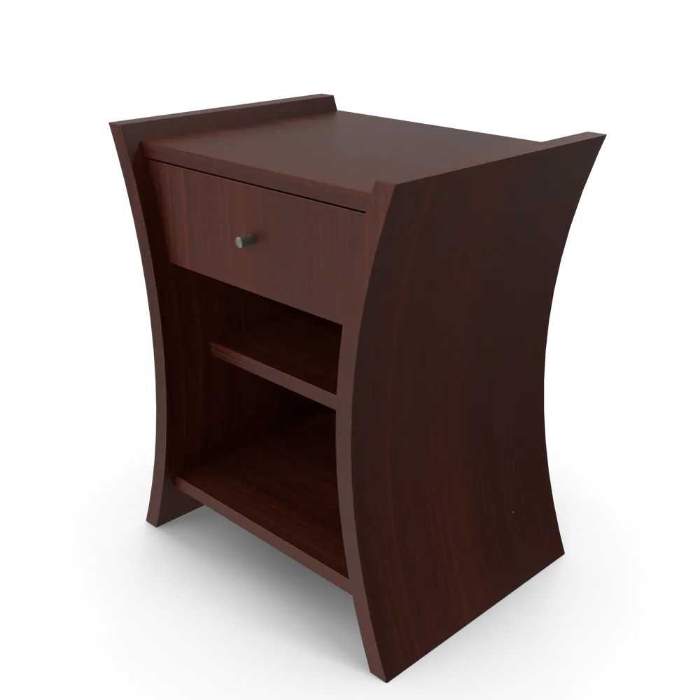 Bedside Table African Cherry