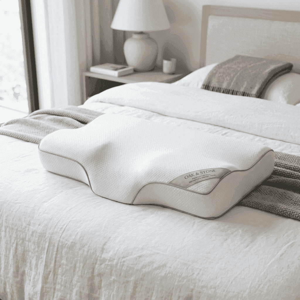 Ergonomic Memory Foam Comfort-Sleep Cervical Pillow