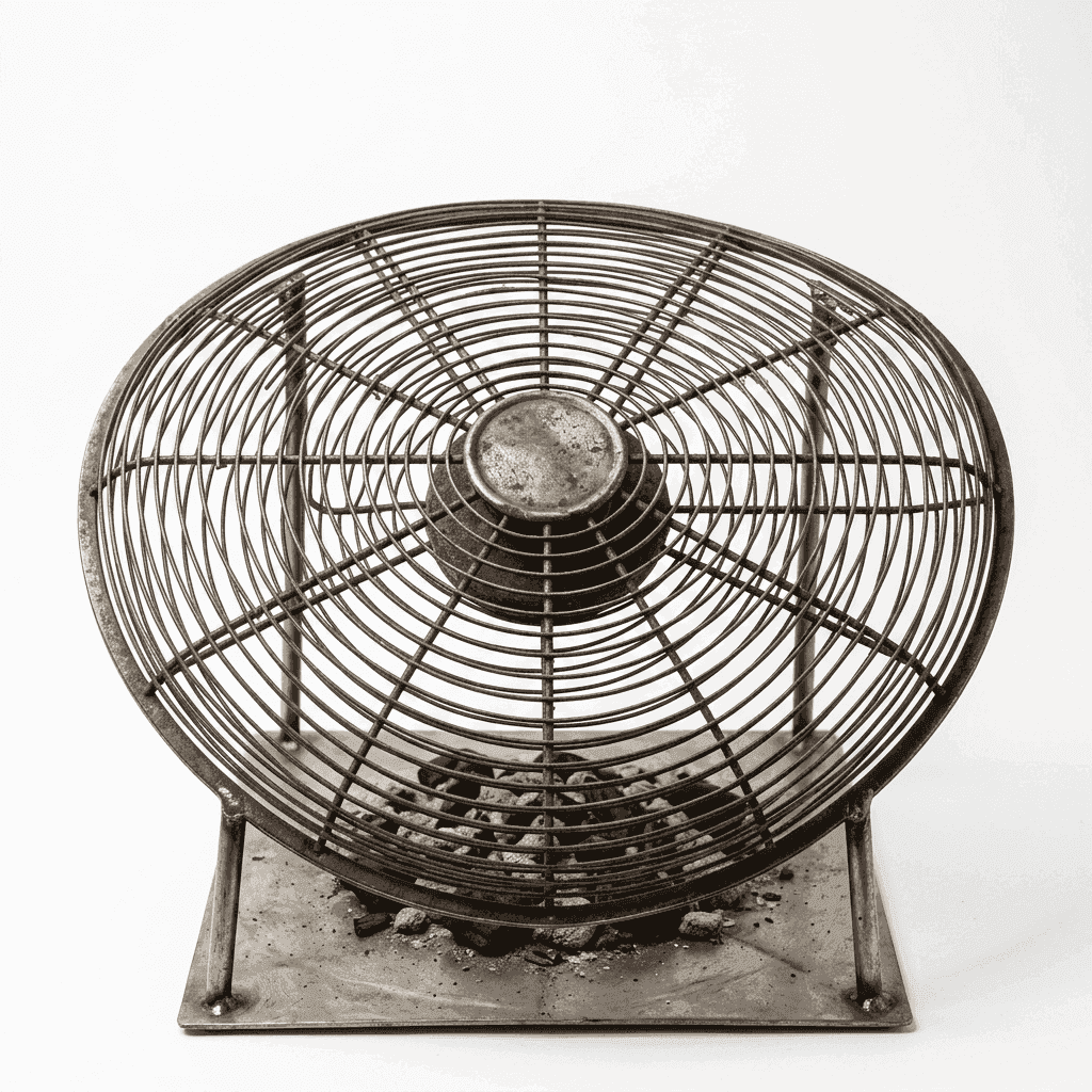 Sustainable Fan Grate Barbecue Grill
