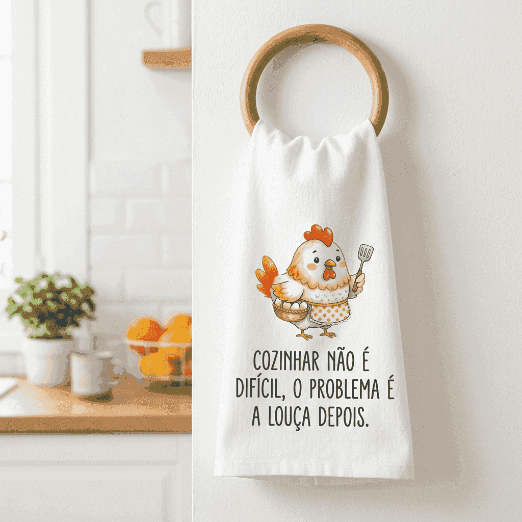 Classic Dish Towel with Sarcastic Phrase