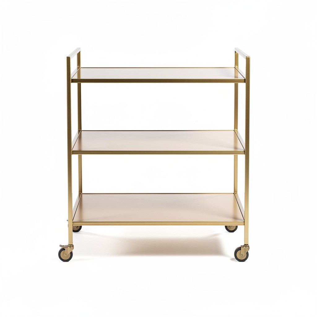 Bar Cart Gold 2-Tier
