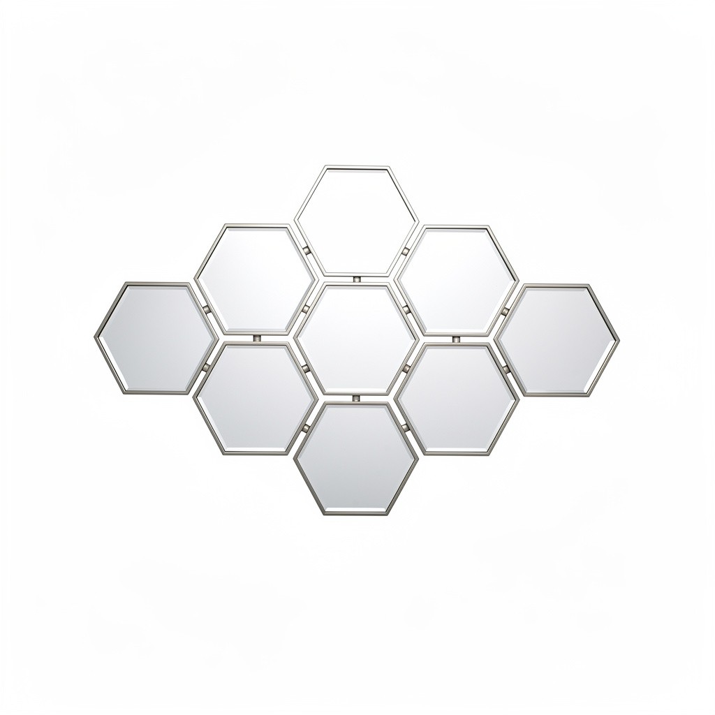 Decorative Mirror Set Hex