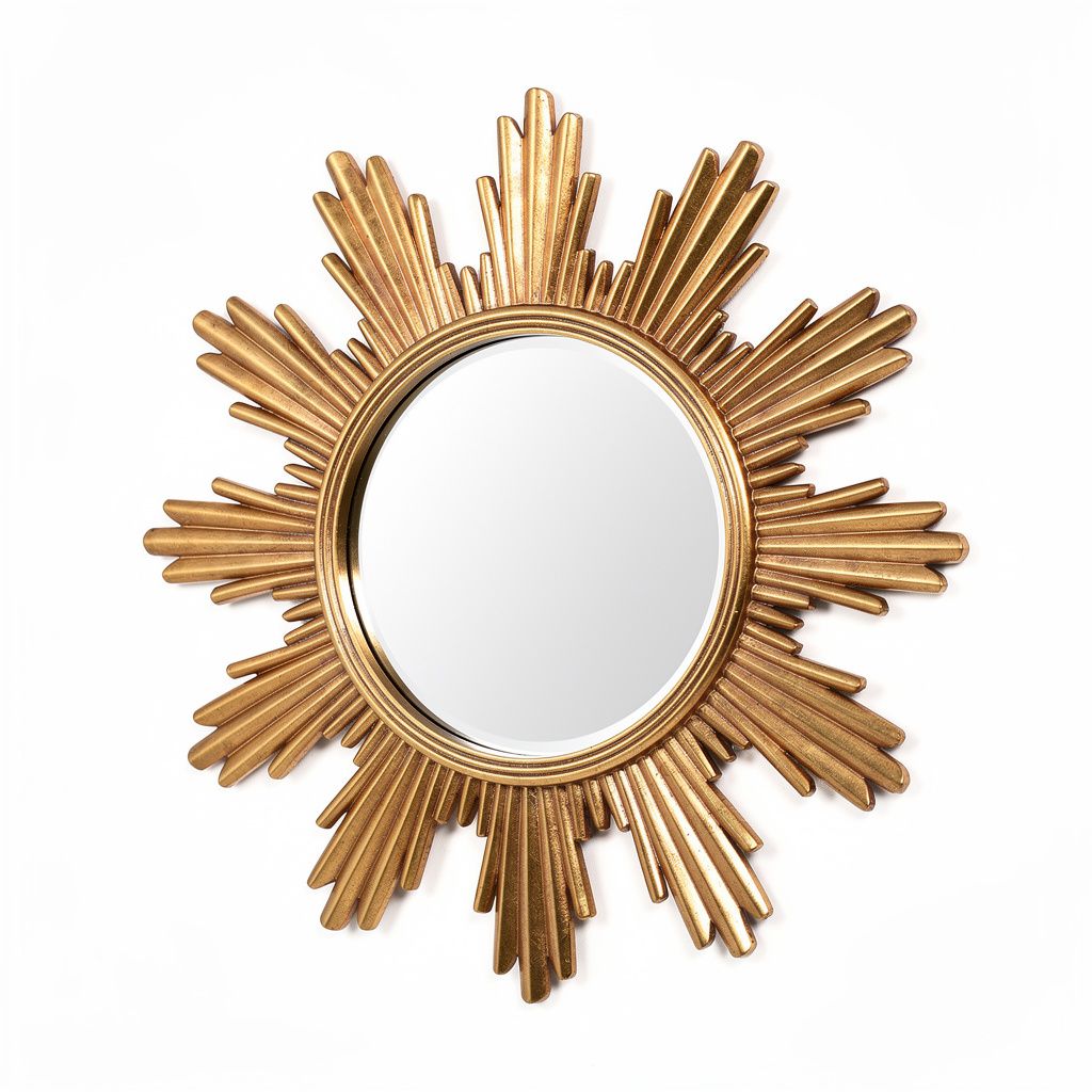 Decorative Mirror Set Sunburst