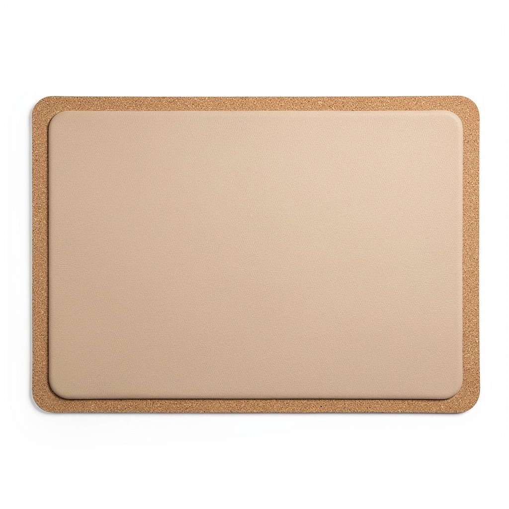 Desk Mat Leather Cork