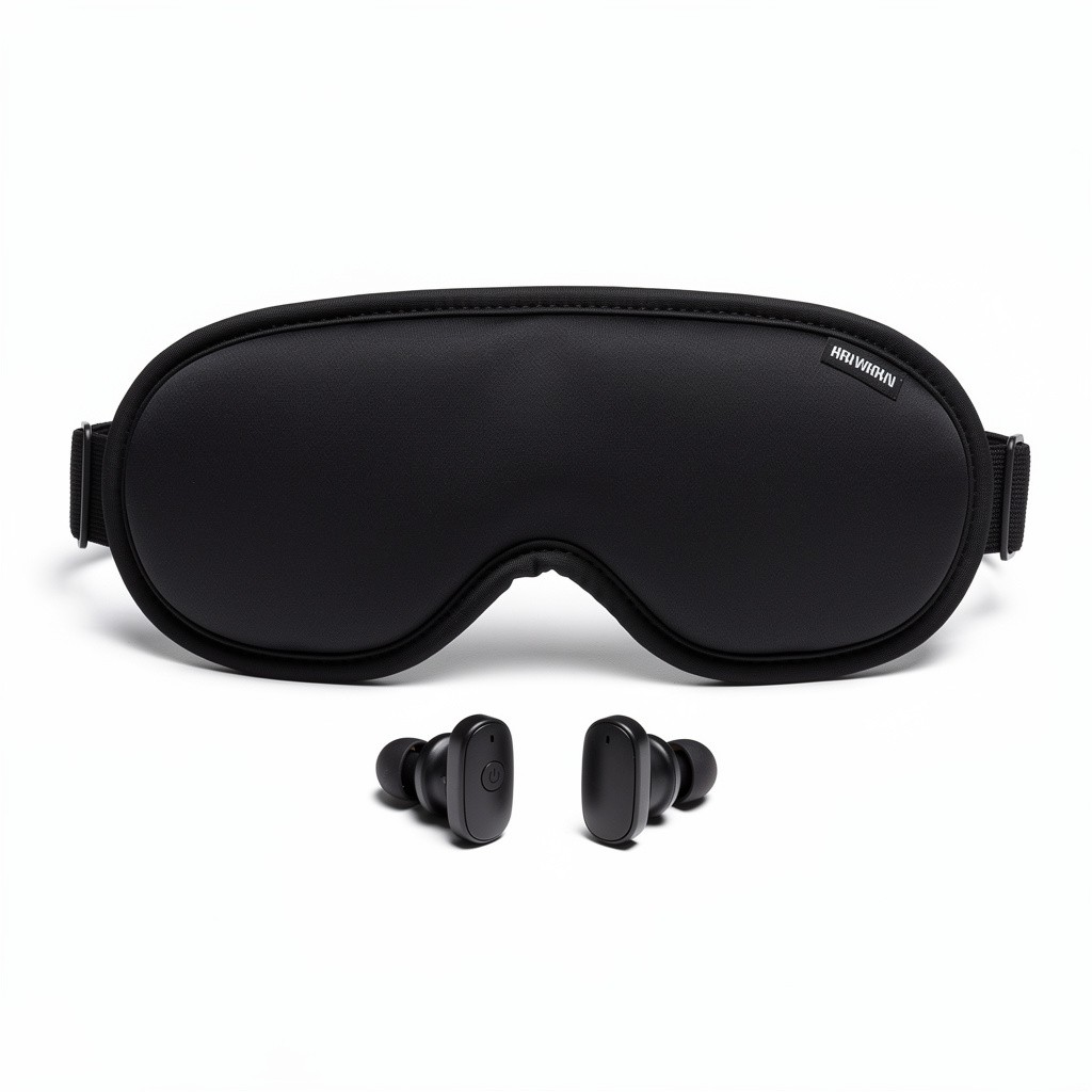 Eye Mask & Earplug Set Bluetooth