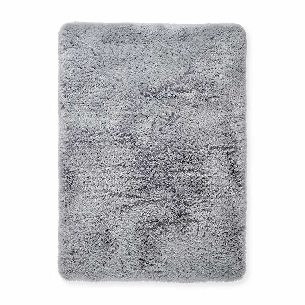 Faux Fur Area Rug Grey
