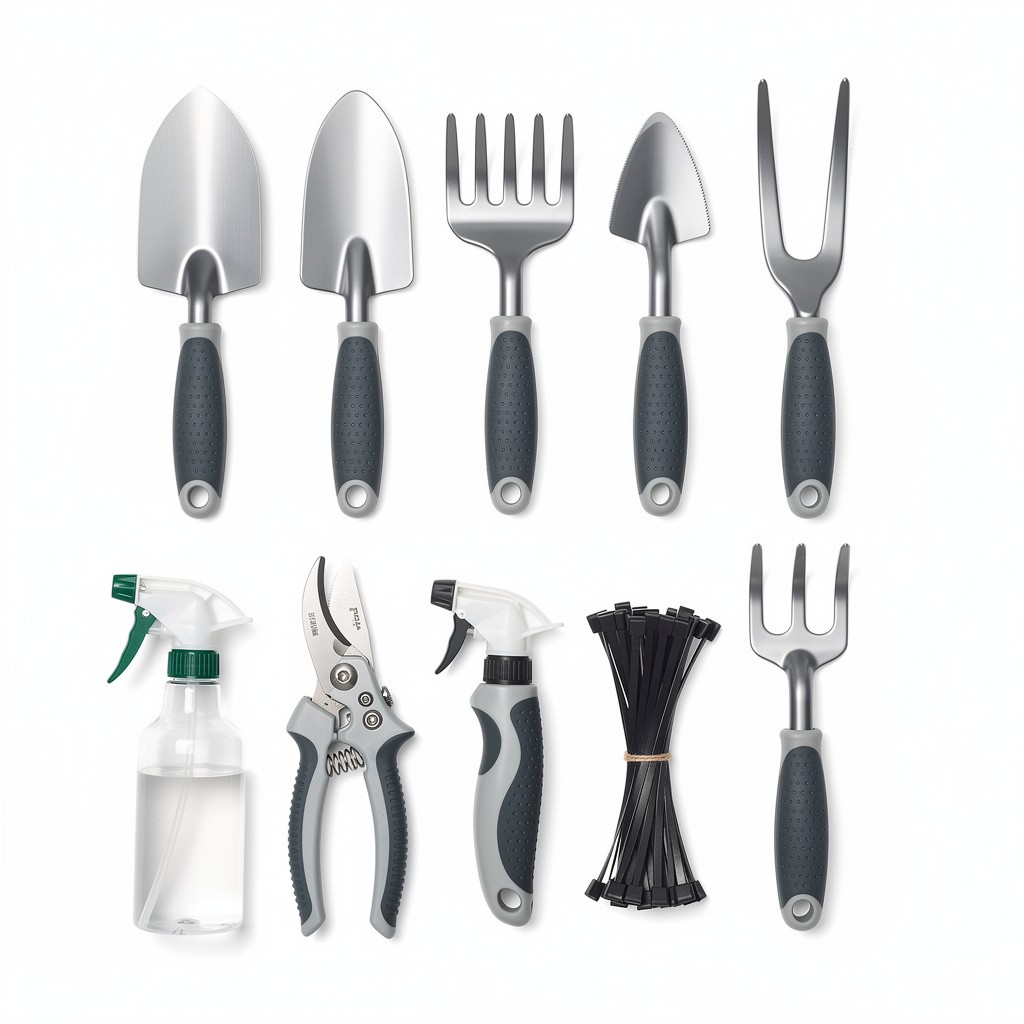 Garden Tool Set (10pc) Ergonomic
