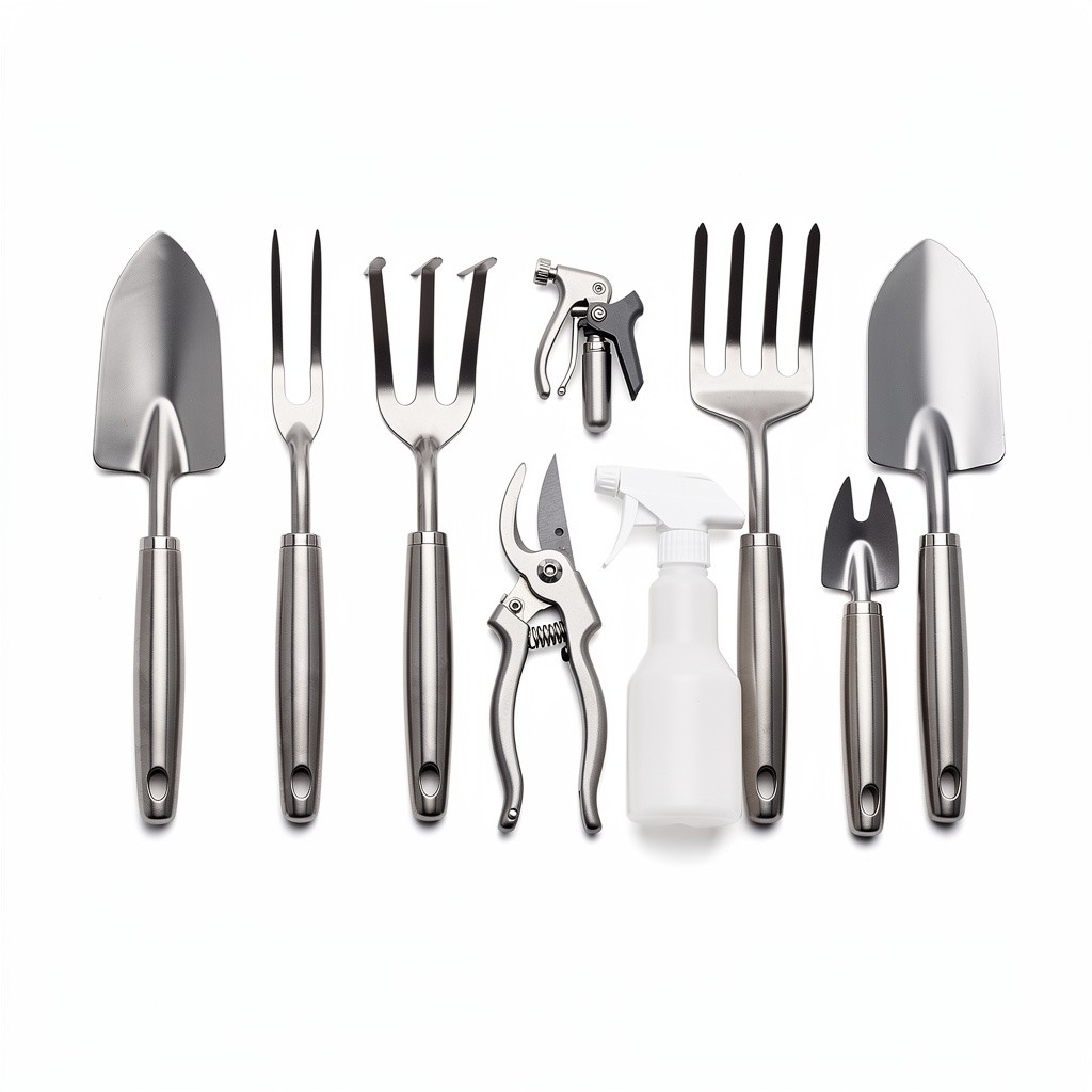 Garden Tool Set (10pc) Stainless