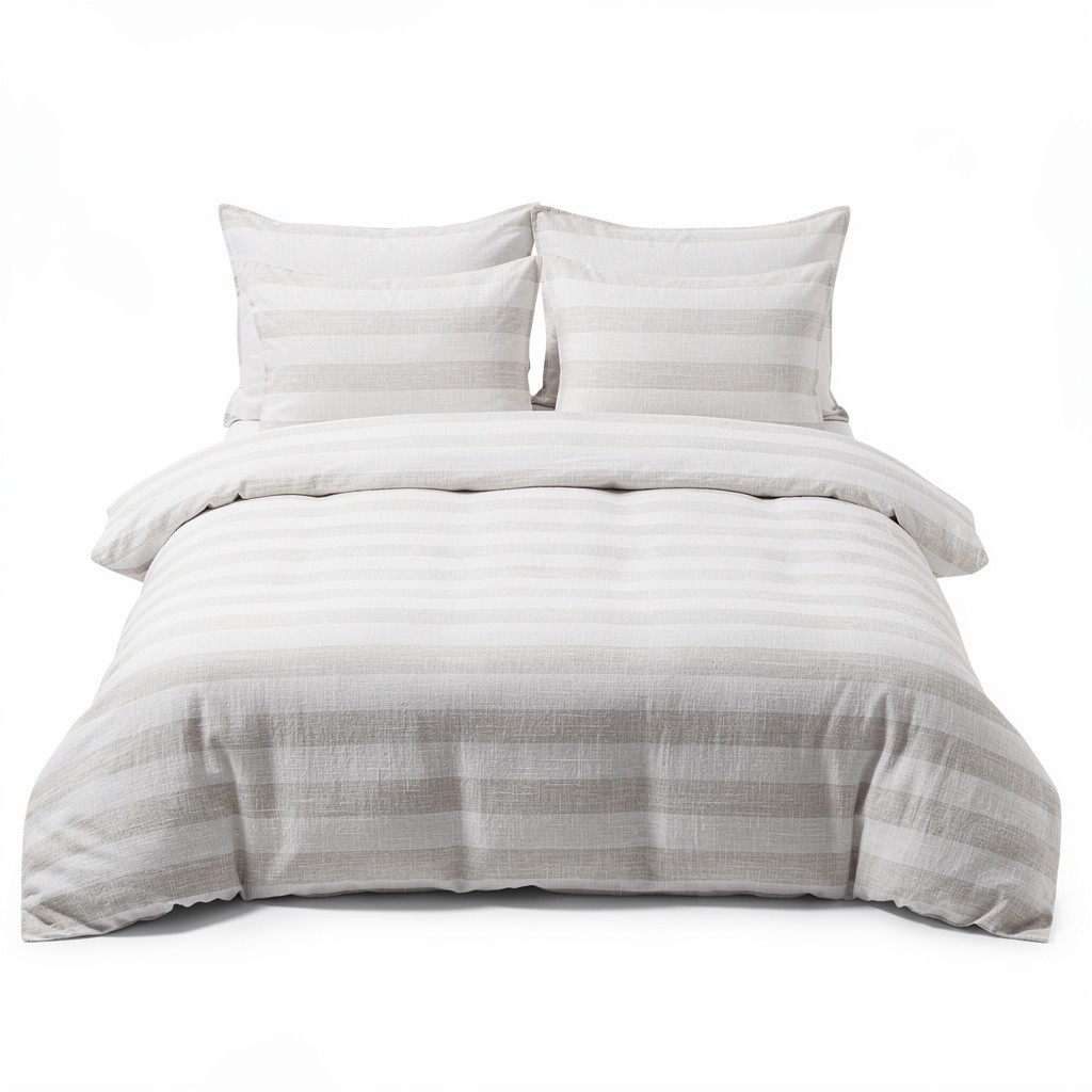 Linen Duvet Set Striped