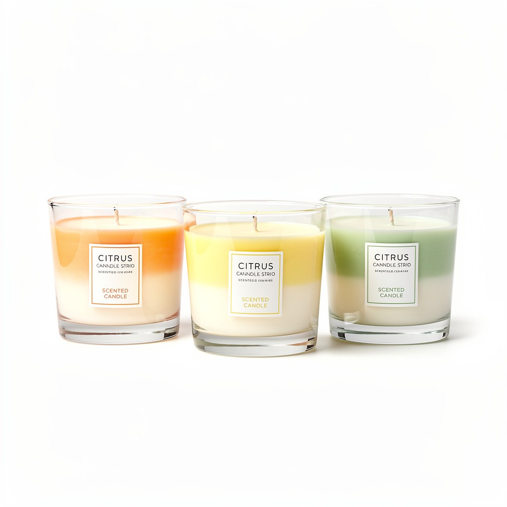 Scented Candle Trio Citrus