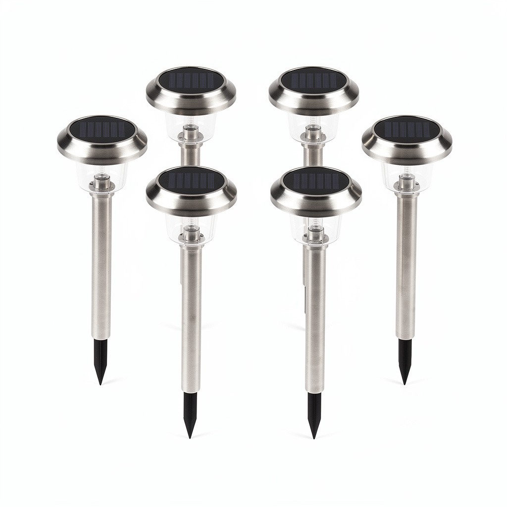 Solar Path Lights (8pk) Stainless