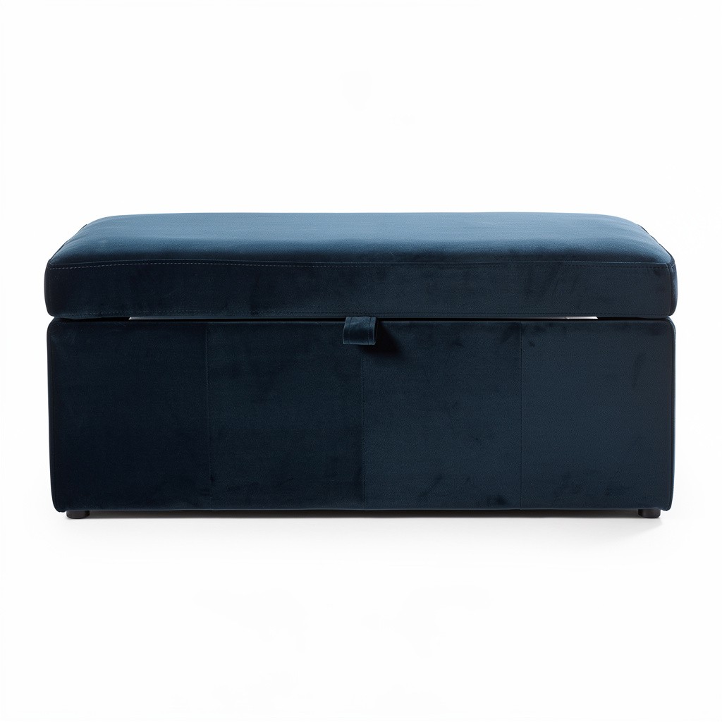 Storage Ottoman Bench Velvet