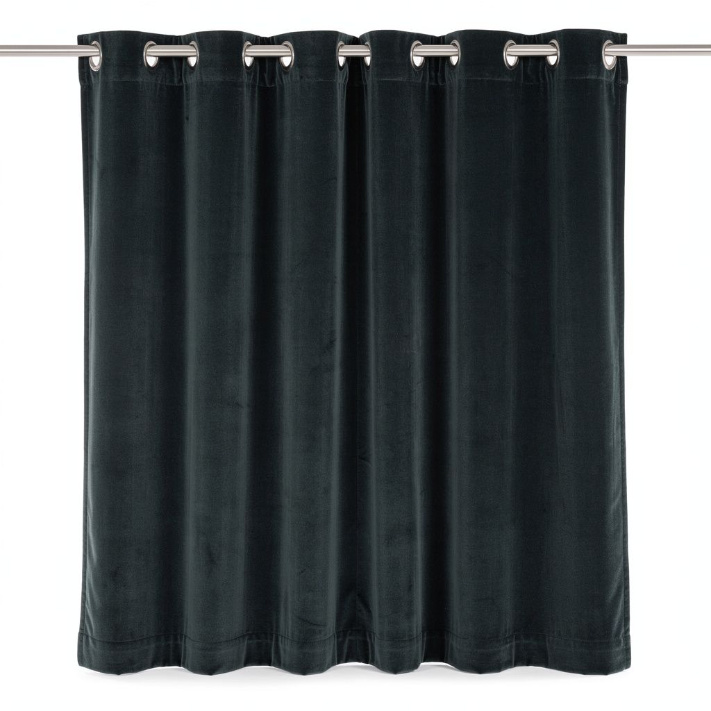 Velvet Curtain Set Grommet