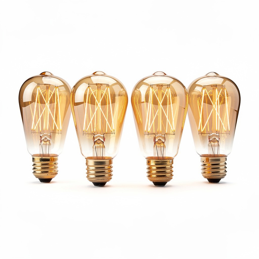Vintage Edison Bulbs 6pk Amber