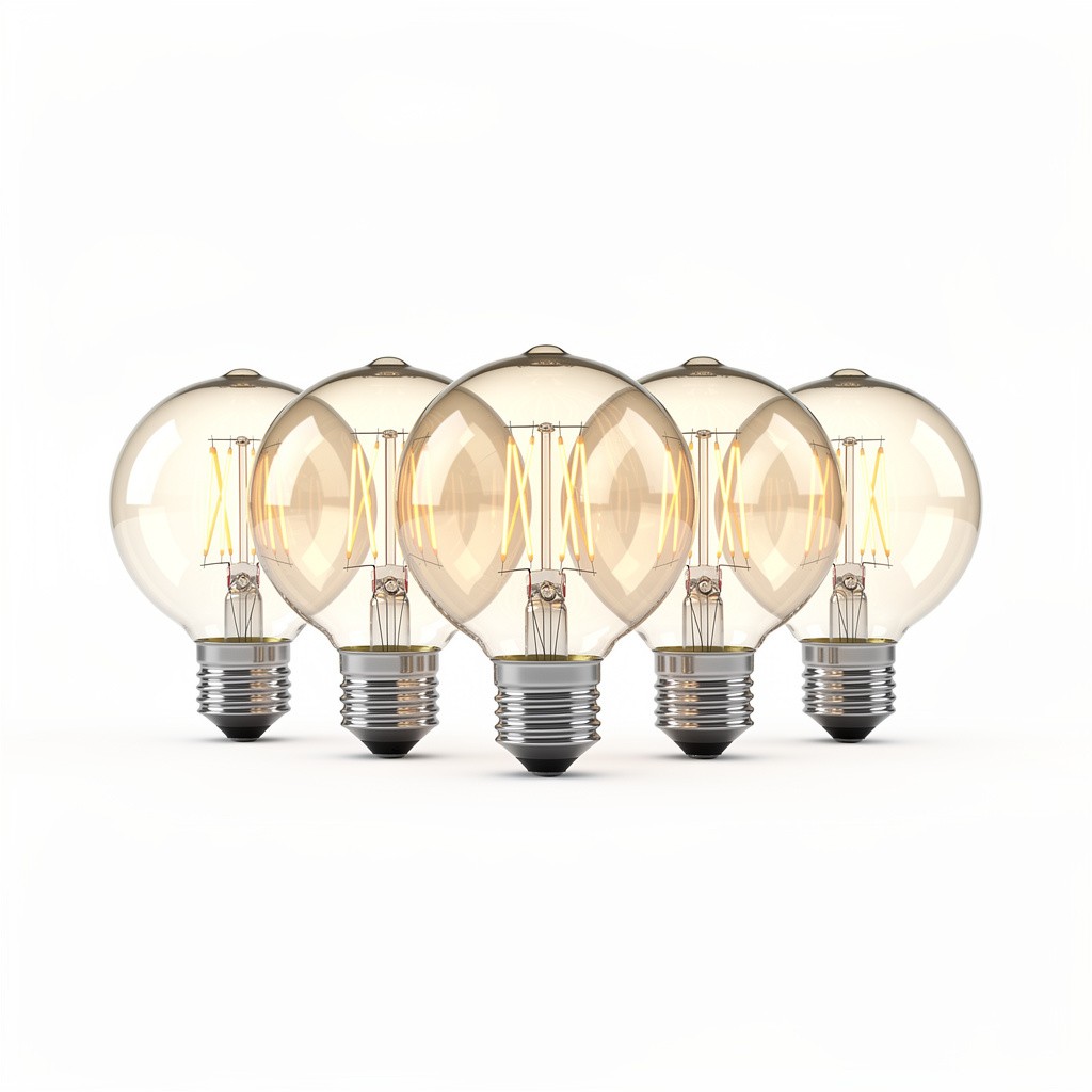 Vintage Edison Bulbs 6pk Globe