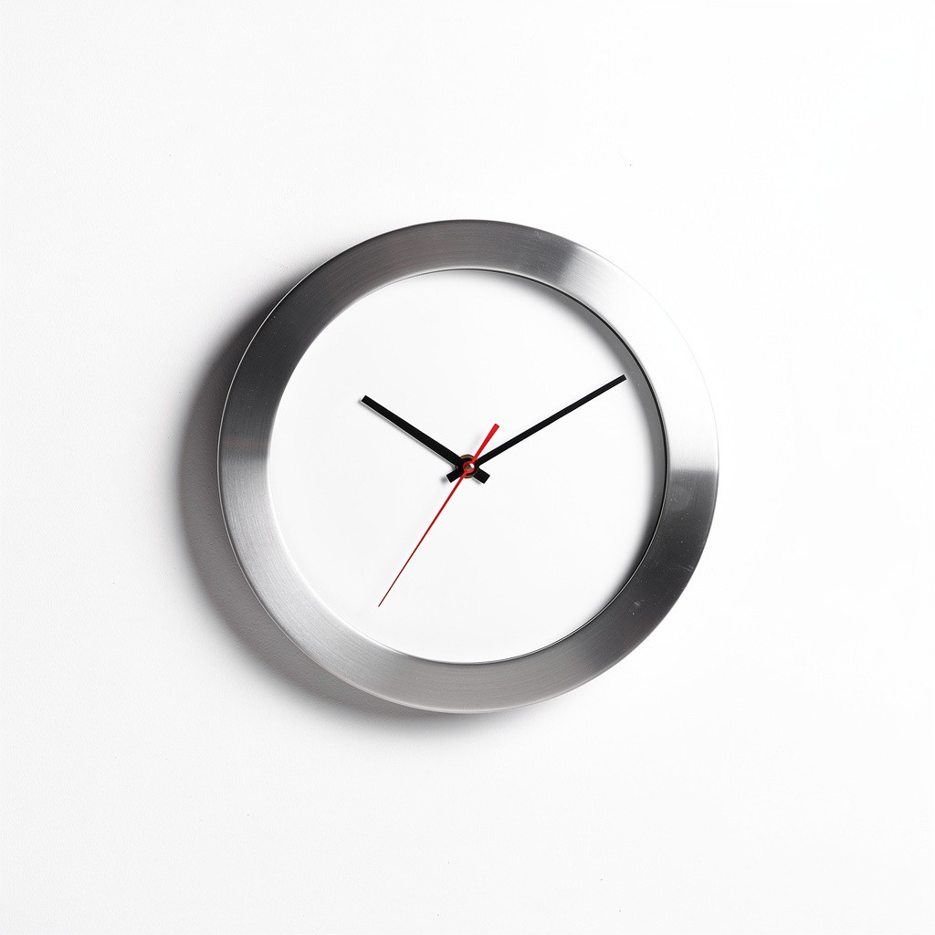 Wall Clock Minimalist Metal
