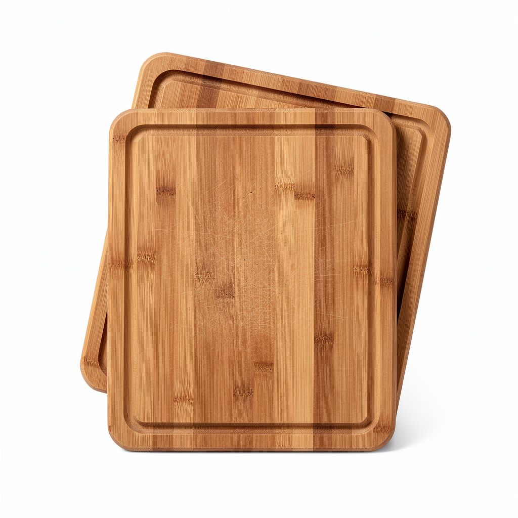 Bamboo Cutting Board Set Juice-Groove