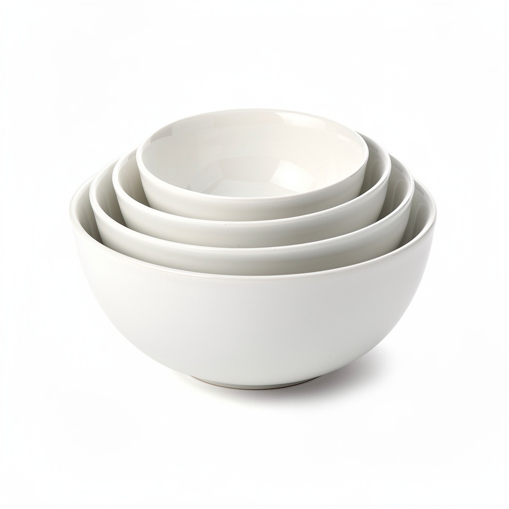 Ceramic Mixing Bowl Set Nesting