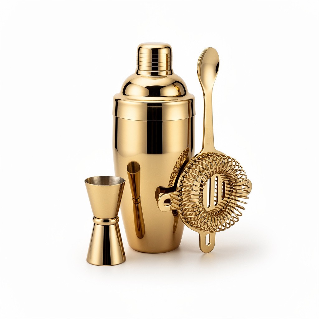 Cocktail Shaker Set Gold