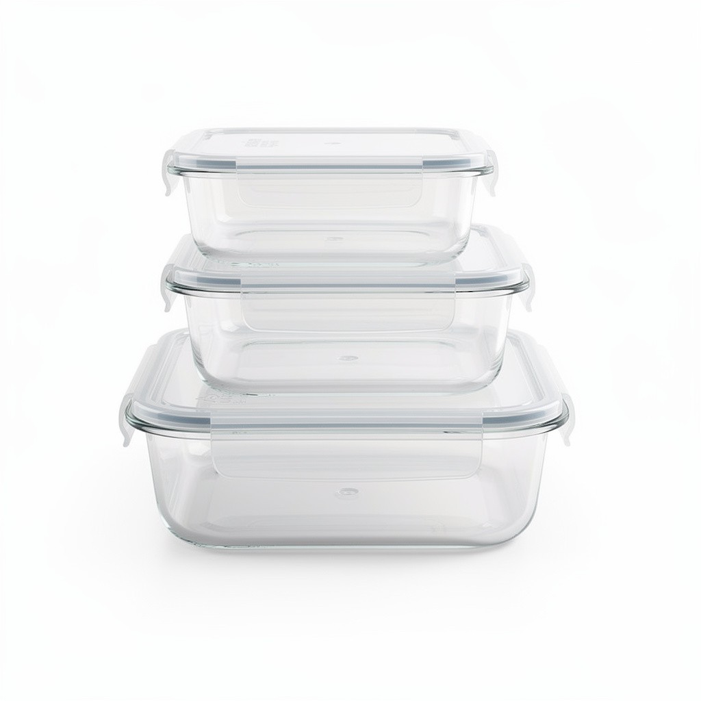 Glass Food Storage Set Borosilicate