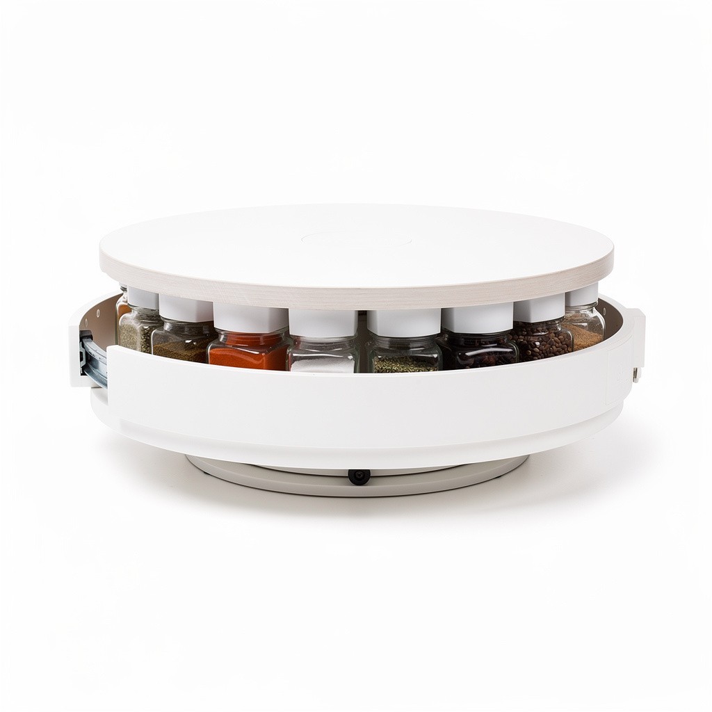 Spice Rack Rotating Drawer