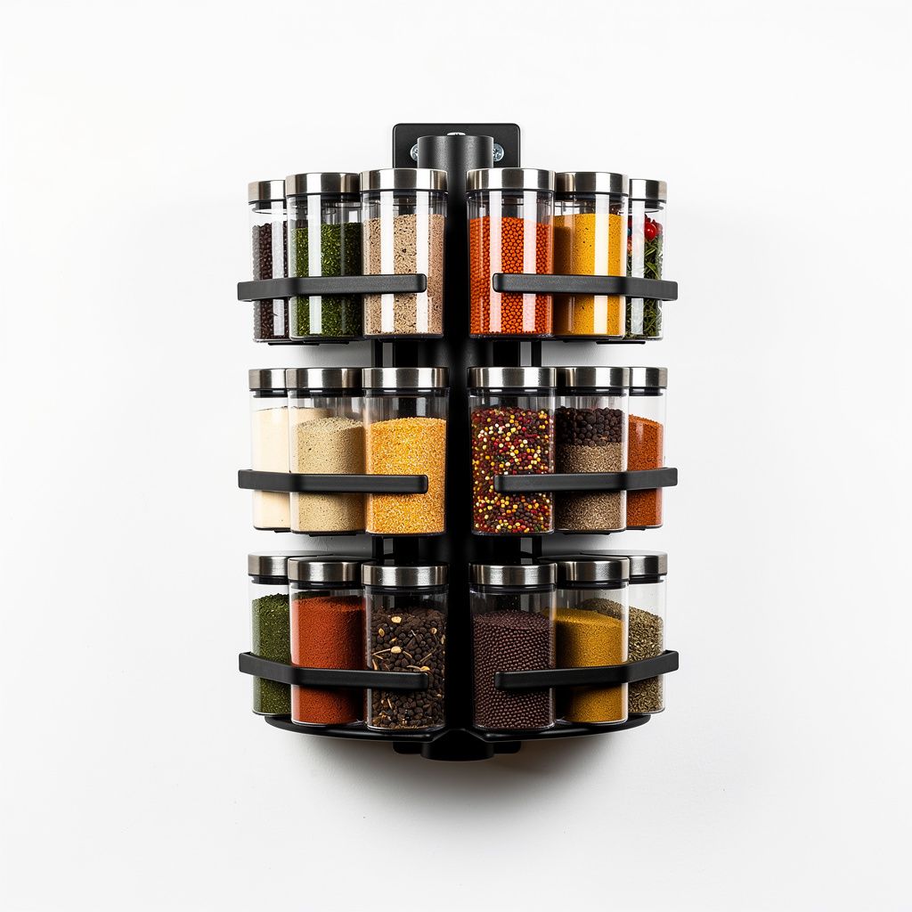 Spice Rack Rotating Wall